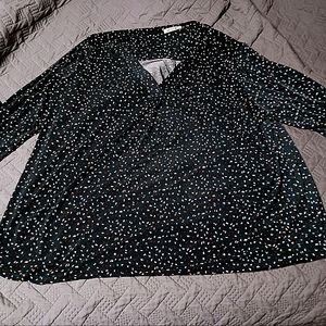 3x Beacon brand Blouse ( Dark Green, Brown, and Creme)